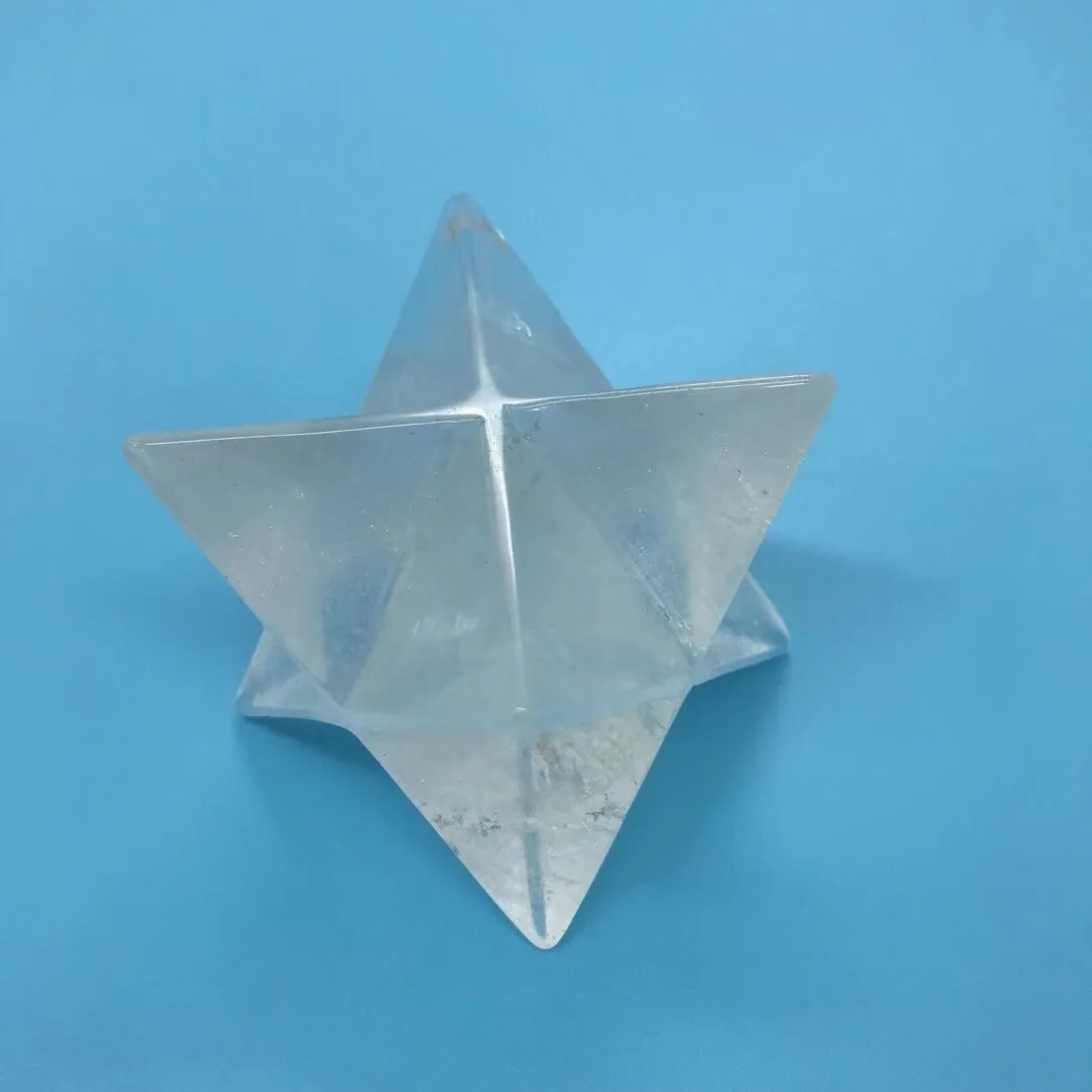 Natural Clear Crystal Merkaba