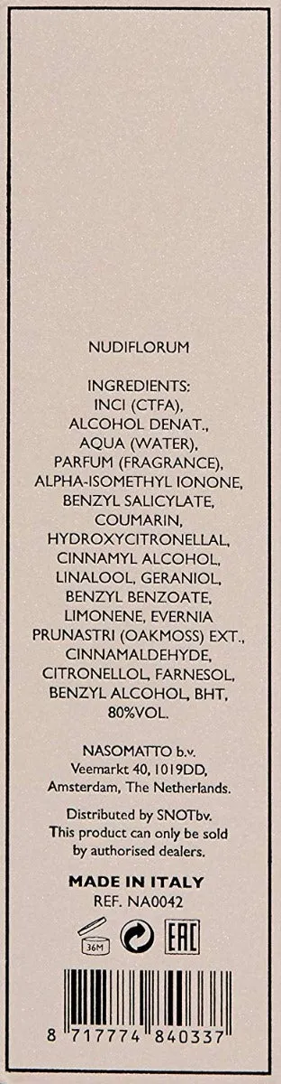 Nudiflorum by Nasomatto Extrait de parfum (Pure Perfume) For Men and Women, 1 oz - 30 ml