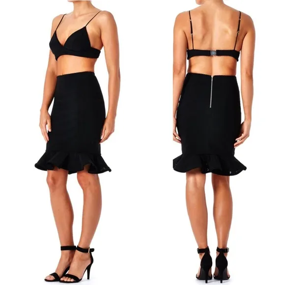 NWT Bec &amp; Bridge Heart Breaker Ruffle Skirt US 4 Small
