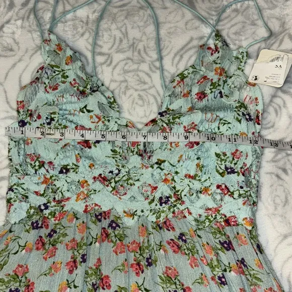 NWT Free People. Adela mini slip dress. Sz XS.