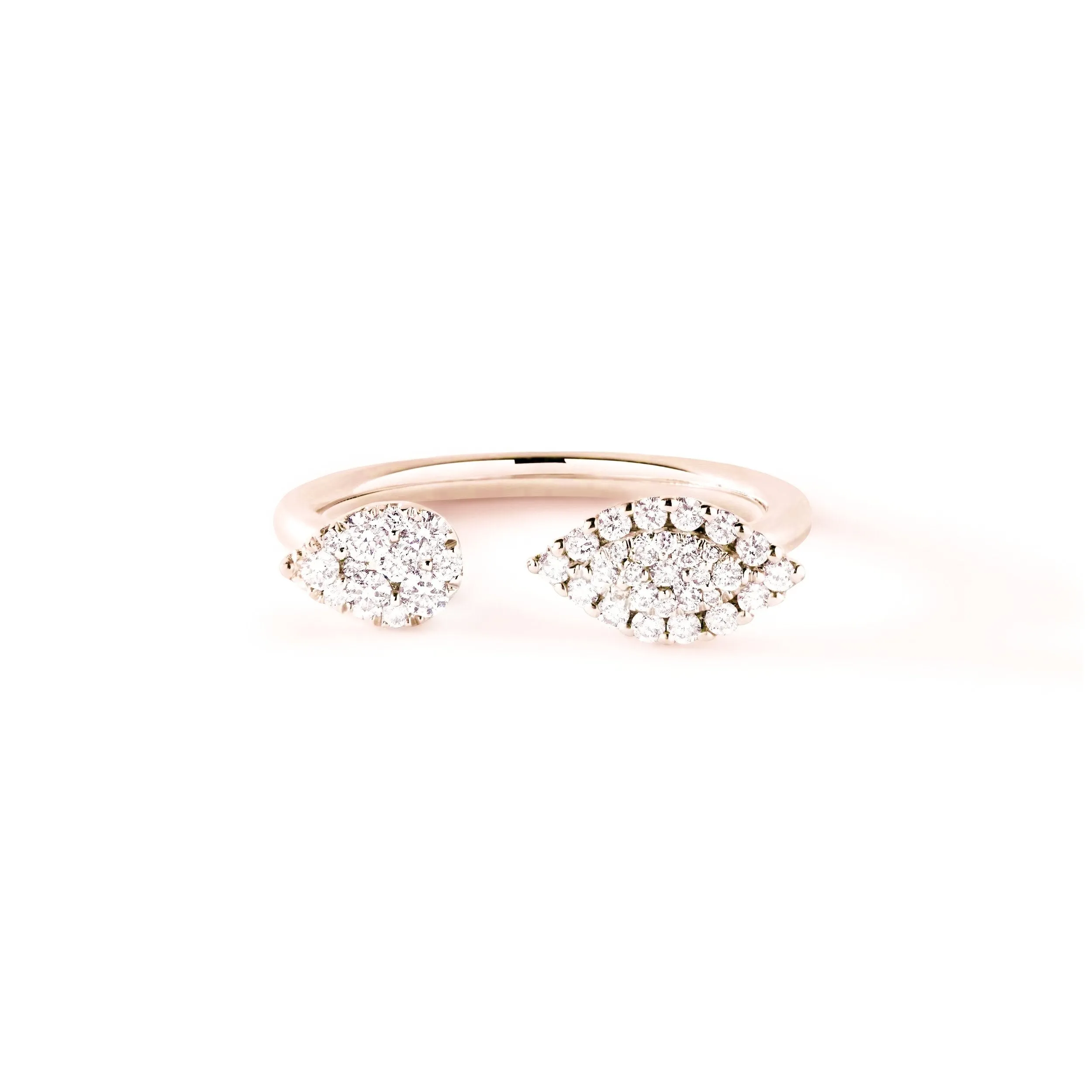 Open Shank Marquise Pear Diamond Ring