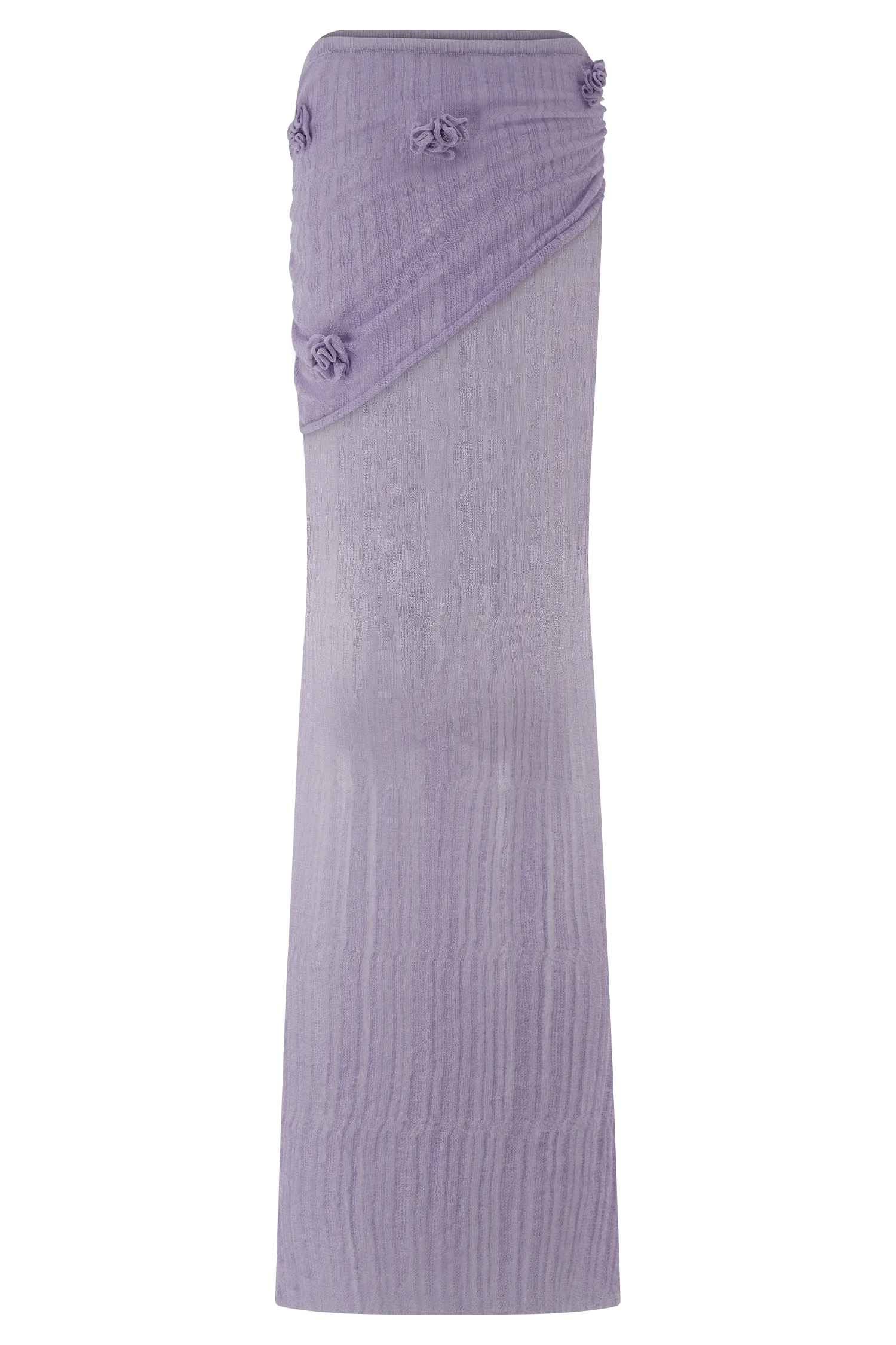 Orianna Orchid Knit Maxi Skirt - Orchid