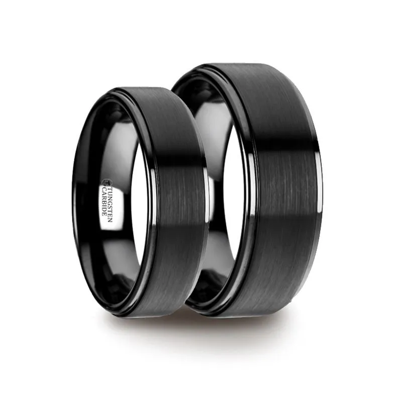 ORION | Flat Black Tungsten Ring