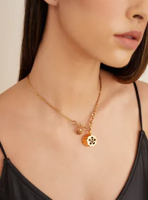 Outhouse   I   Oh Poppi Madison Avenue Quintuple Pendant Brass, Gold Accessories OHAW21NE021