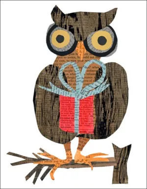 Owl With Gift