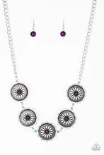 Paparazzi - Me-dallions, Myself, and I - Purple Necklace