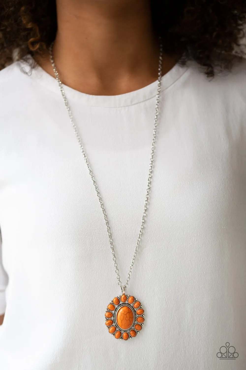 Paparazzi Rancho Roamer Necklace Orange & Room To Roam Bracelet Orange Set
