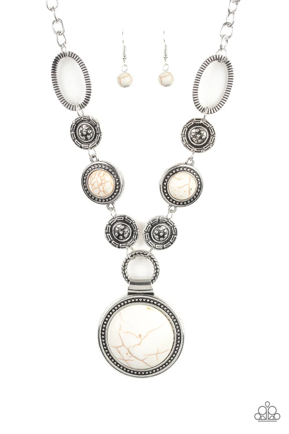 Paparazzi - Sedonna Drama - White Necklace