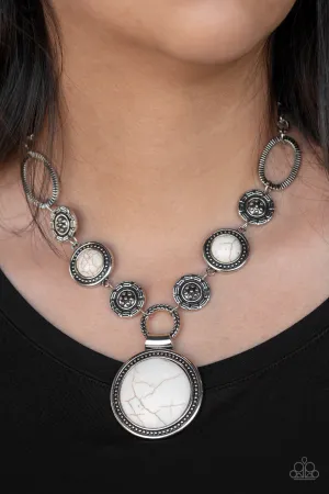 Paparazzi - Sedonna Drama - White Necklace