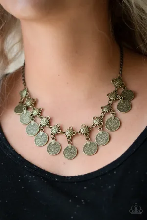 Paparazzi - Walk The Plank - Brass Necklace
