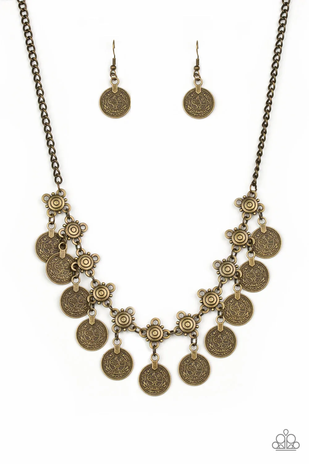 Paparazzi - Walk The Plank - Brass Necklace