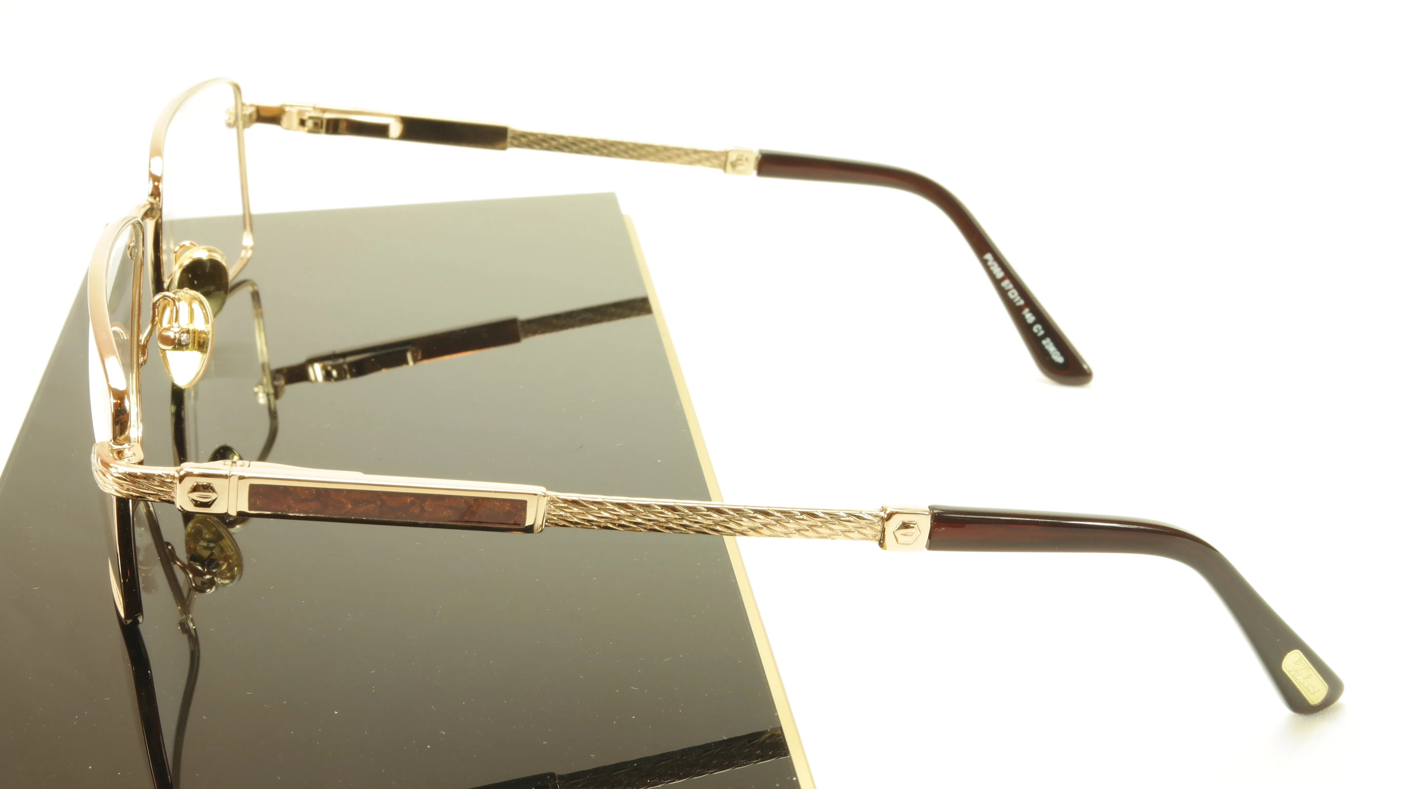 Paul Vosheront PV368 C1 23KT Gold Plated Eyeglasses Frame Italy Made