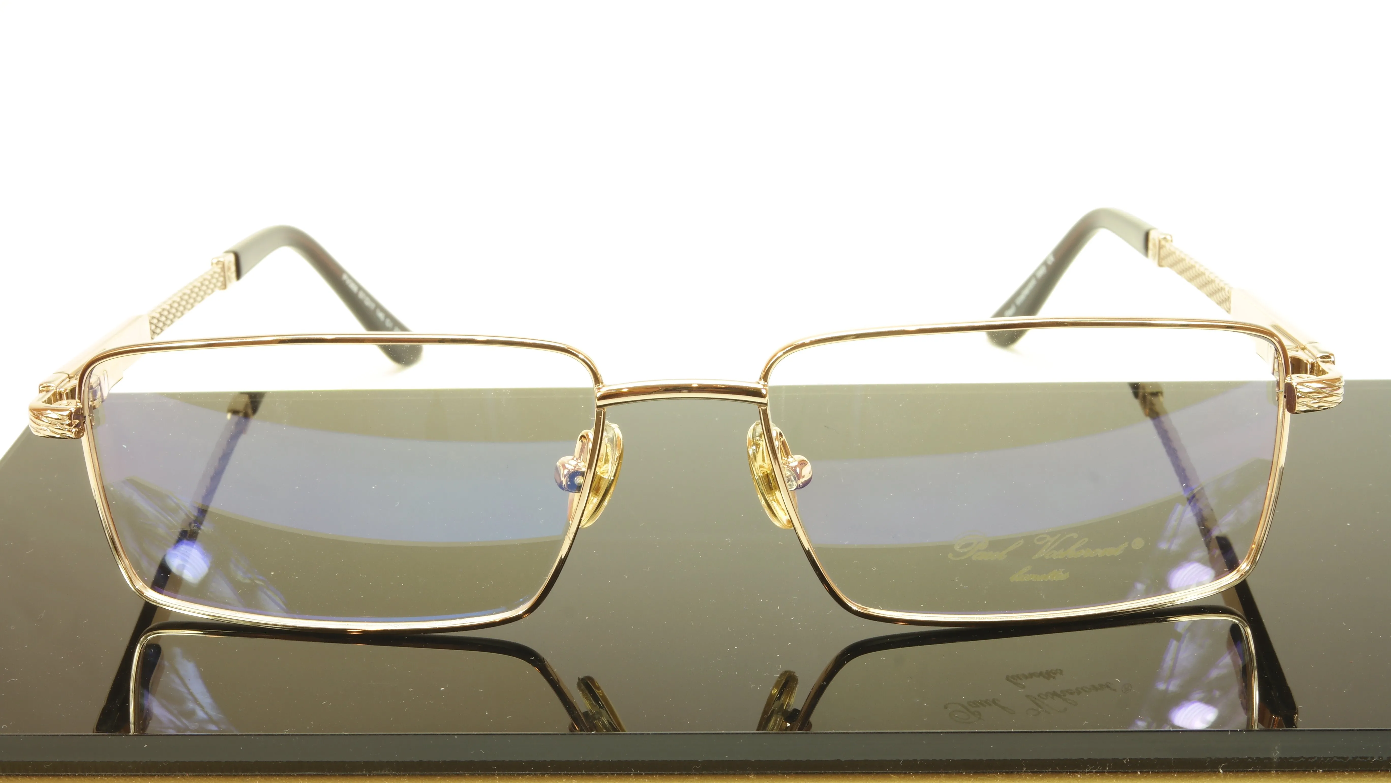 Paul Vosheront PV368 C1 23KT Gold Plated Eyeglasses Frame Italy Made