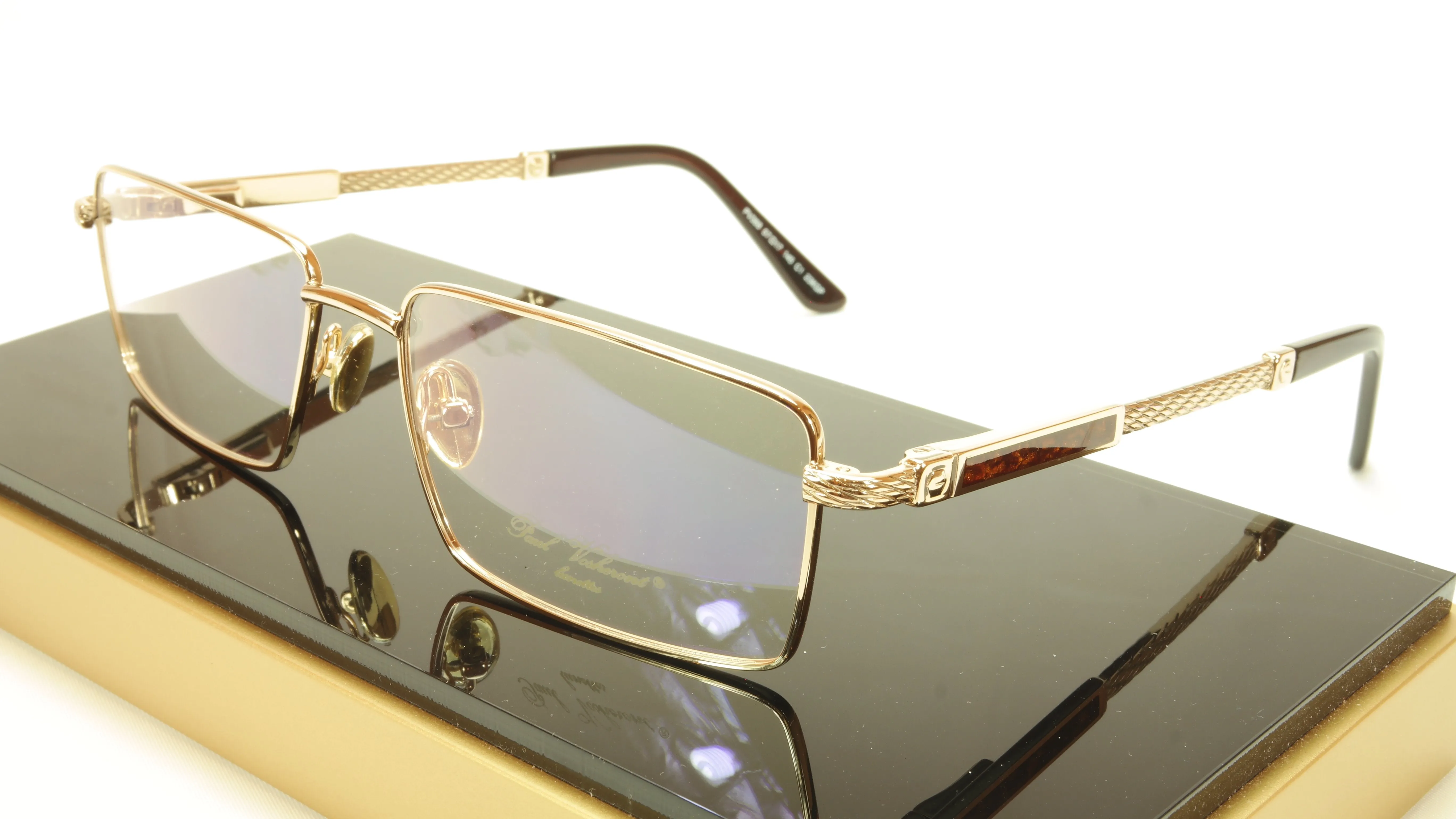 Paul Vosheront PV368 C1 23KT Gold Plated Eyeglasses Frame Italy Made