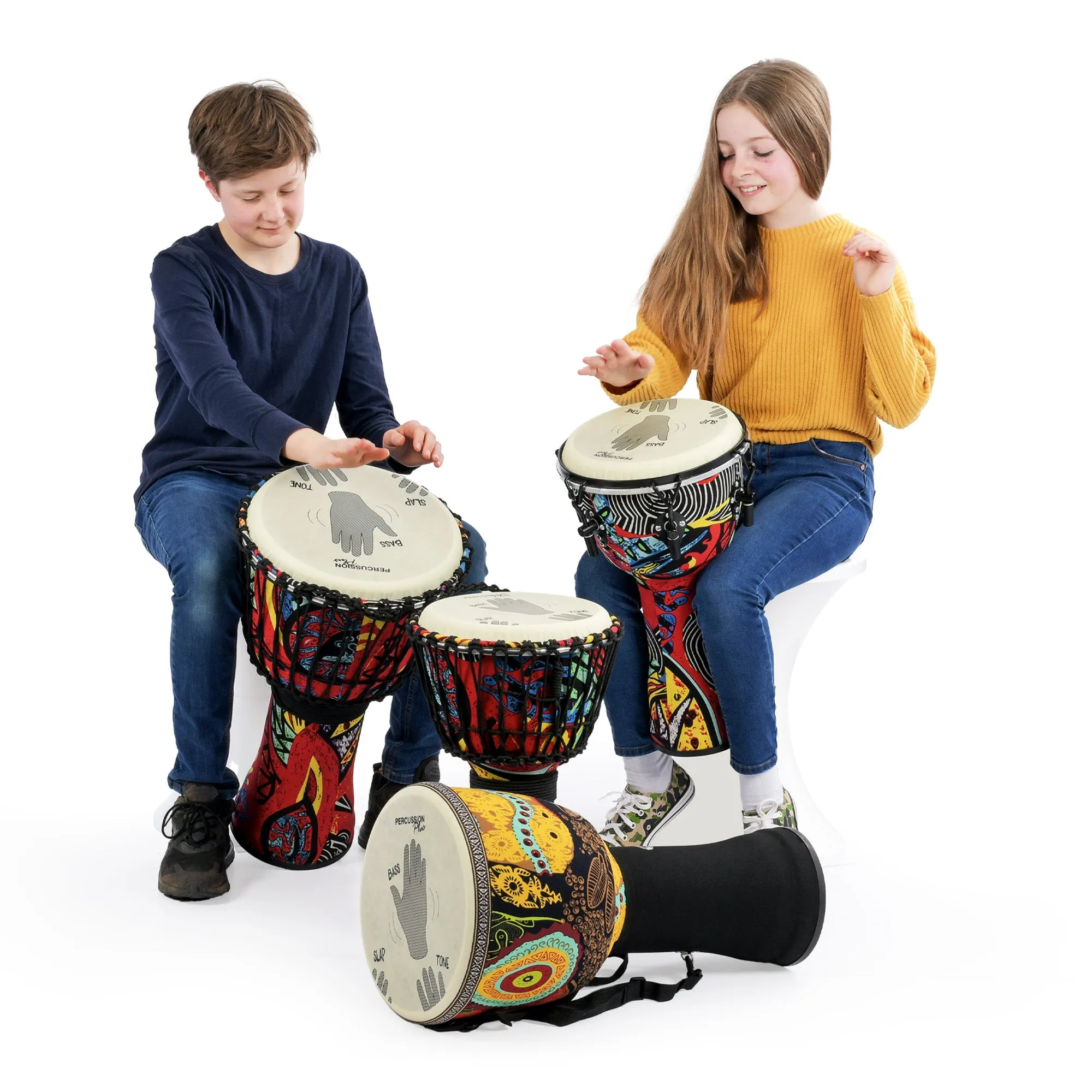 Percussion Plus Slap Djembe Rope Tuned - 15 Pack