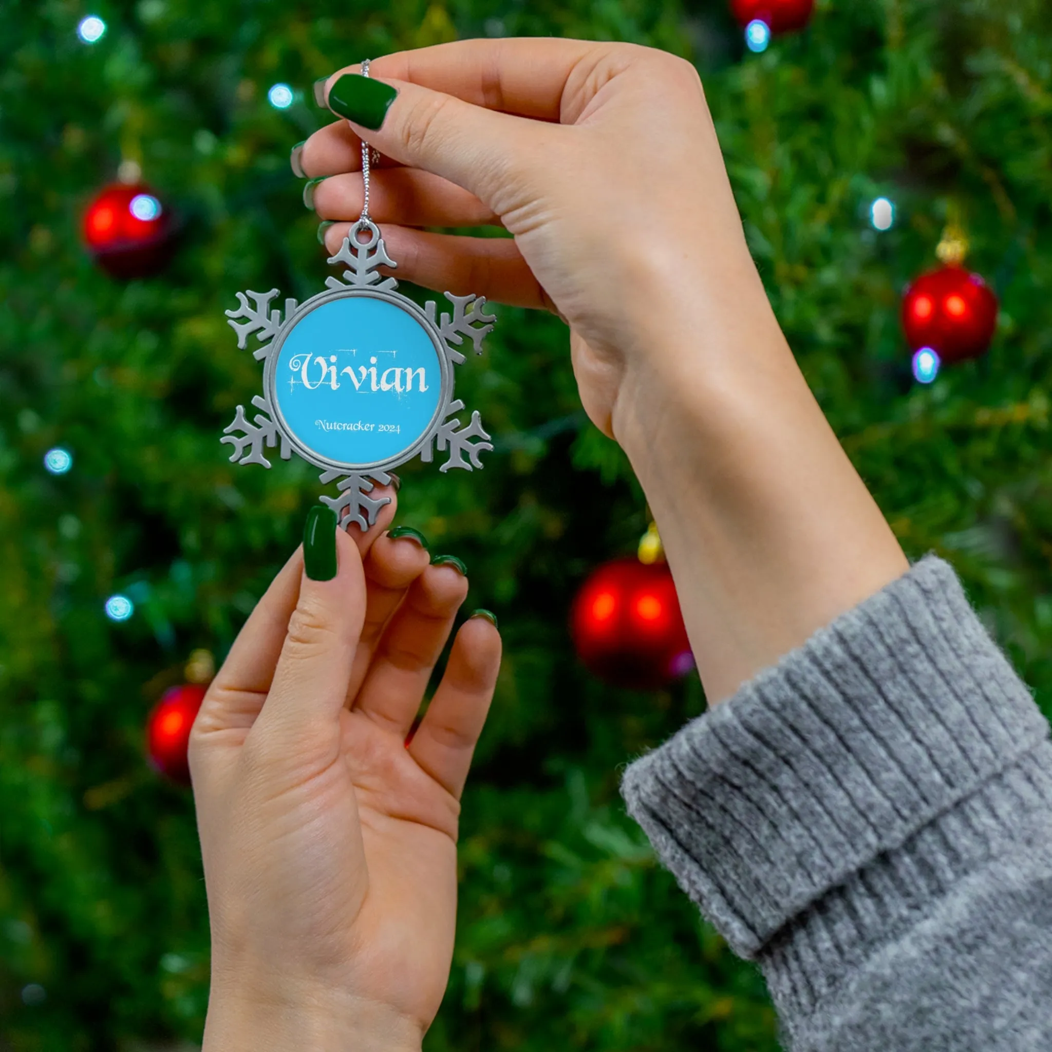 Pewter Snowflake Ornament- Vivian