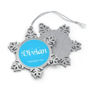 Pewter Snowflake Ornament- Vivian