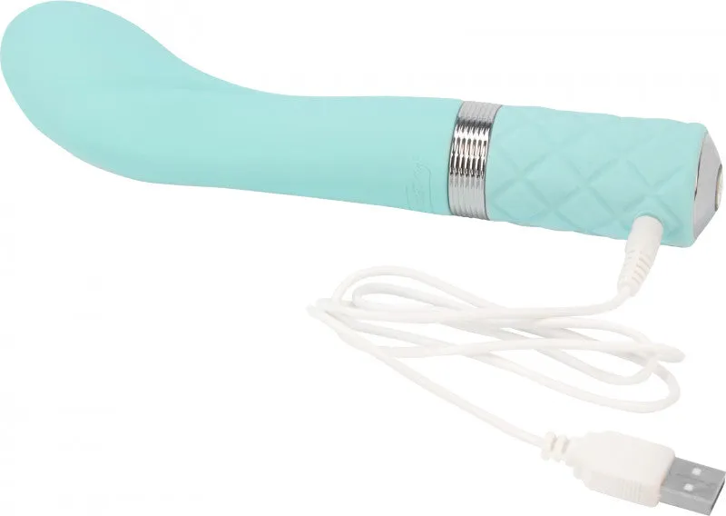 Pillow Talk Sassy G-Spot Vibe With Swarovski Crystal - Teal