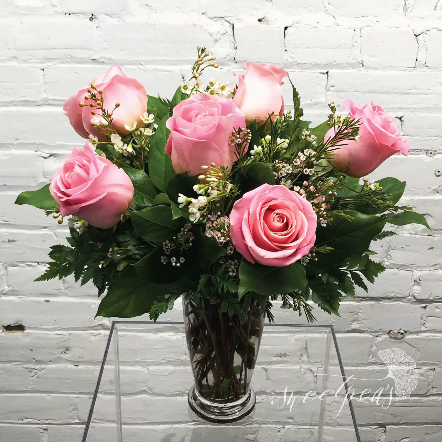 Pink Roses - Half Dozen (Deluxe)