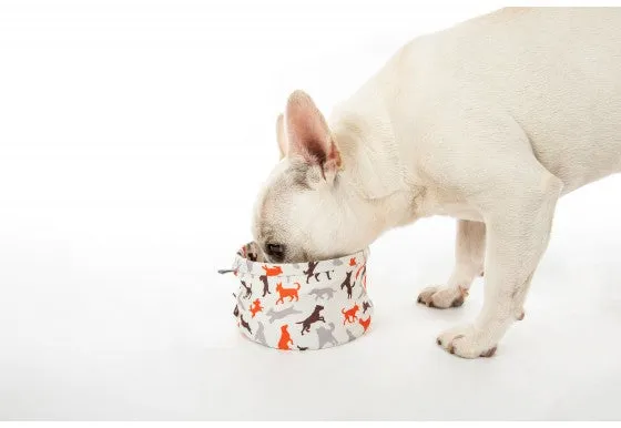 P.L.A.Y Pet Outdoor Travel Bowl for Dogs, Vanilla