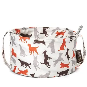 P.L.A.Y Pet Outdoor Travel Bowl for Dogs, Vanilla