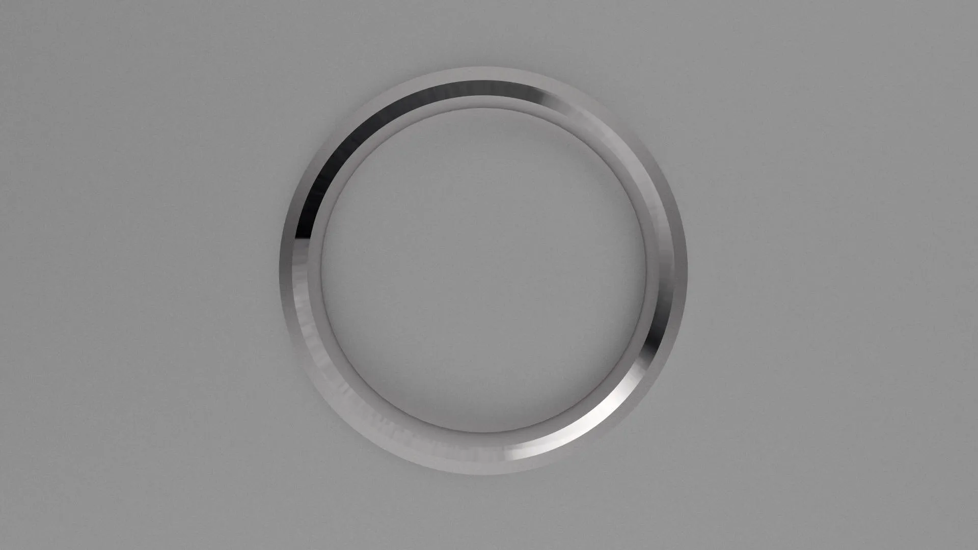 Polished Sterling Silver 4mm Beveled Edge Wedding Band