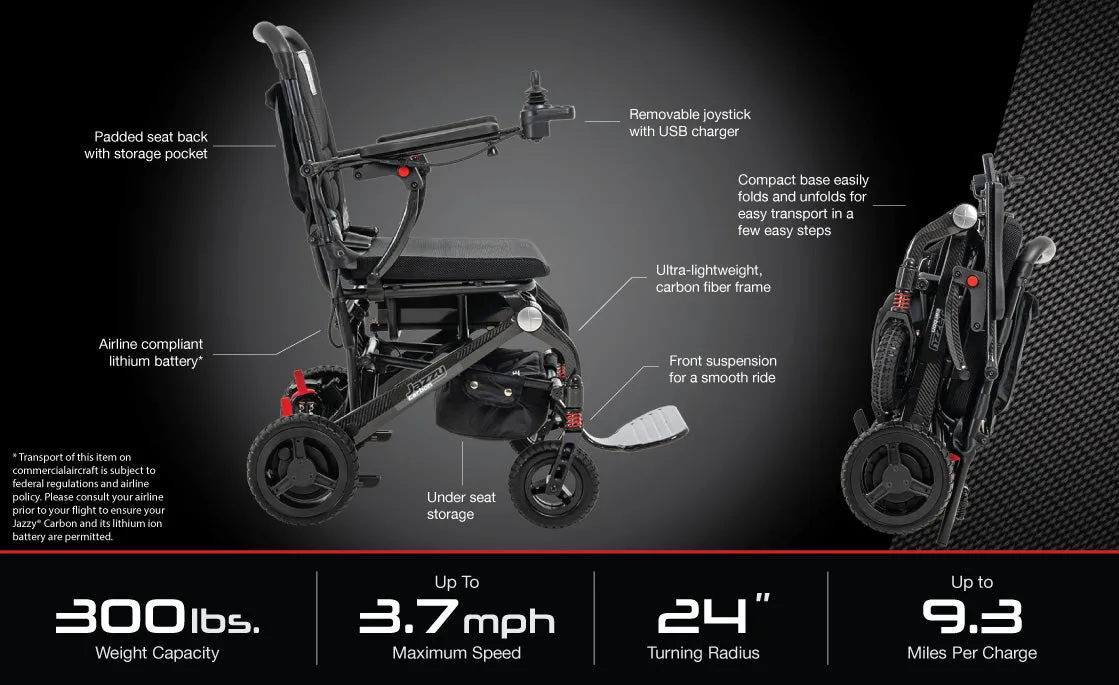 Pride Jazzy Carbon Fibre Lightweight Power Chair