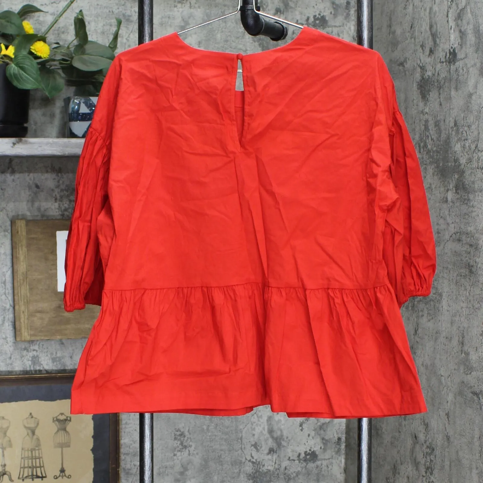 Prologue Women's Puff Short Sleeve Poplin Top 566812