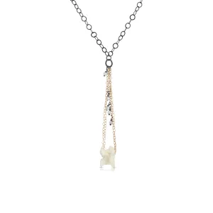 Python Vertebrae Necklace with Pearls