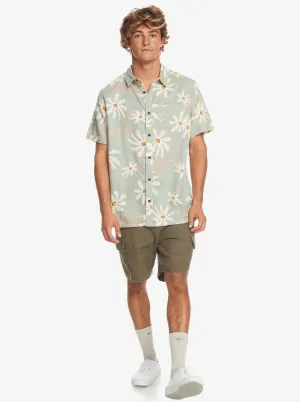 Quiksilver Trippy Floral SS Tee - Iceberg Green Trippy FL