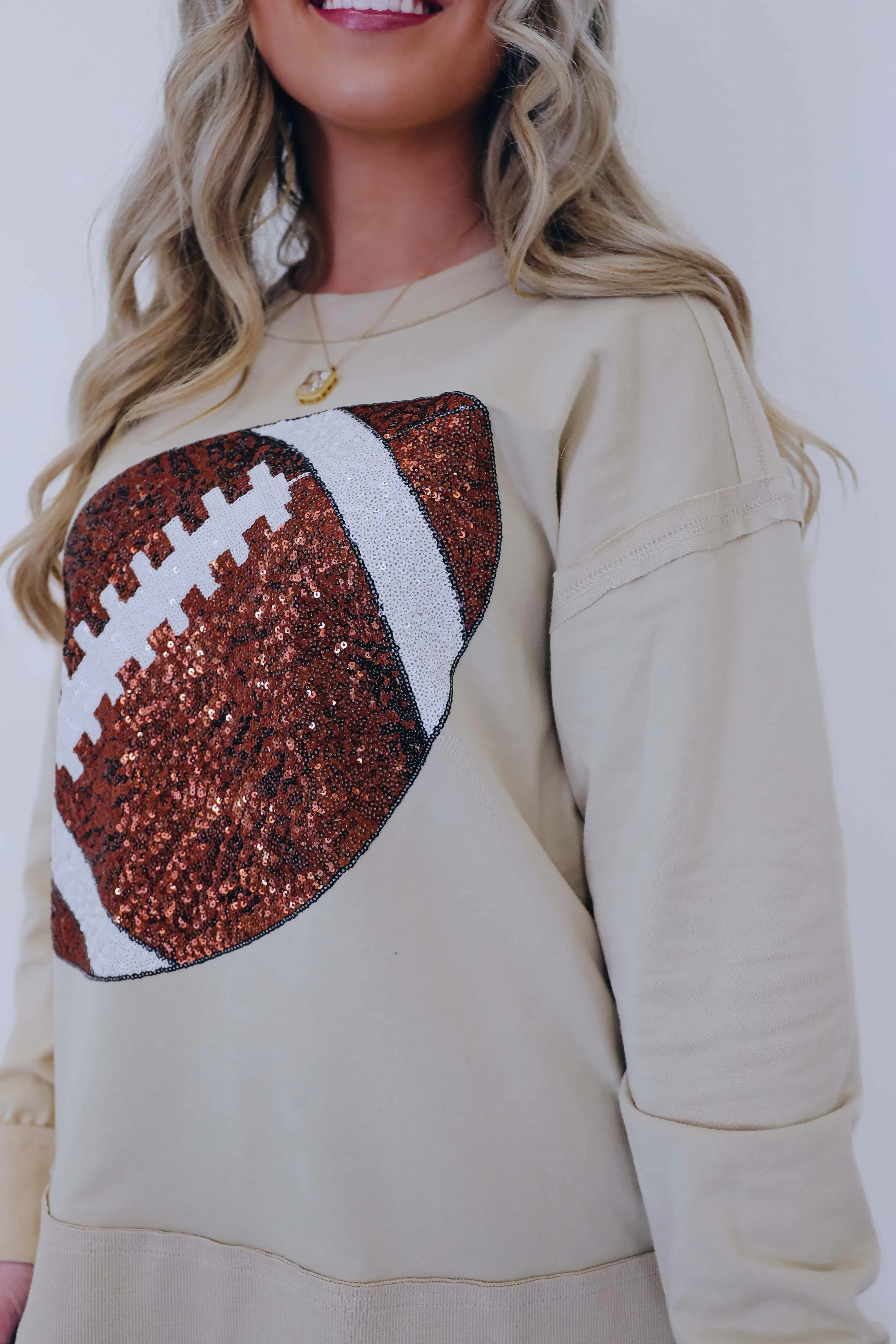 "Fall Means Football" Sequin Pullover Top - 2 Colors