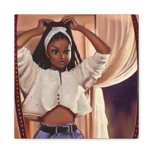"Justice" Janet Jackson - Nostalgic 90s Matte Canvas, Stretched, 1.25"