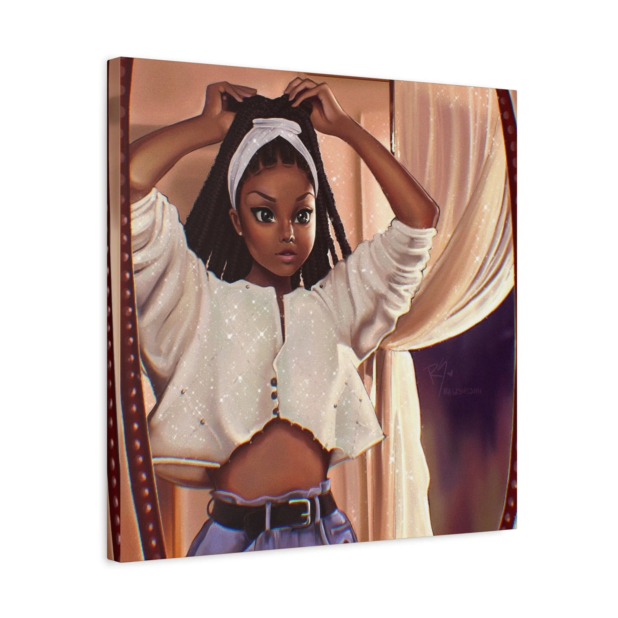 "Justice" Janet Jackson - Nostalgic 90s Matte Canvas, Stretched, 1.25"