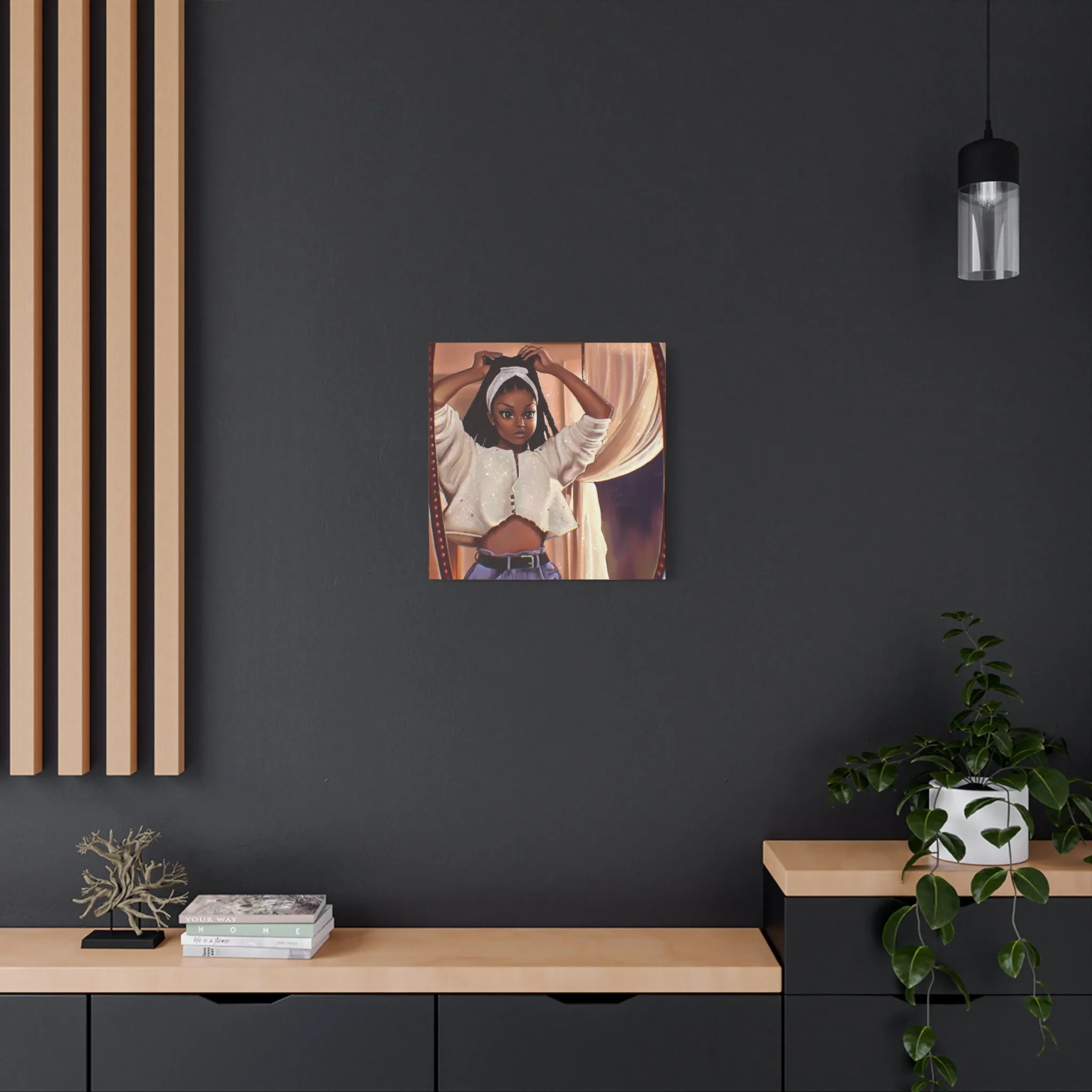 "Justice" Janet Jackson - Nostalgic 90s Matte Canvas, Stretched, 1.25"