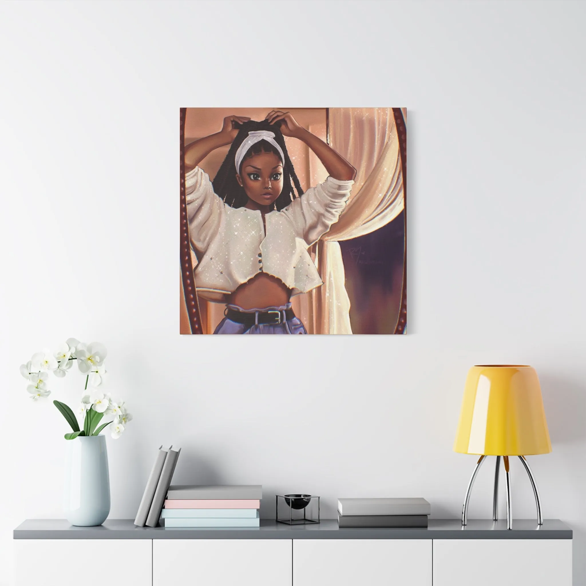 "Justice" Janet Jackson - Nostalgic 90s Matte Canvas, Stretched, 1.25"