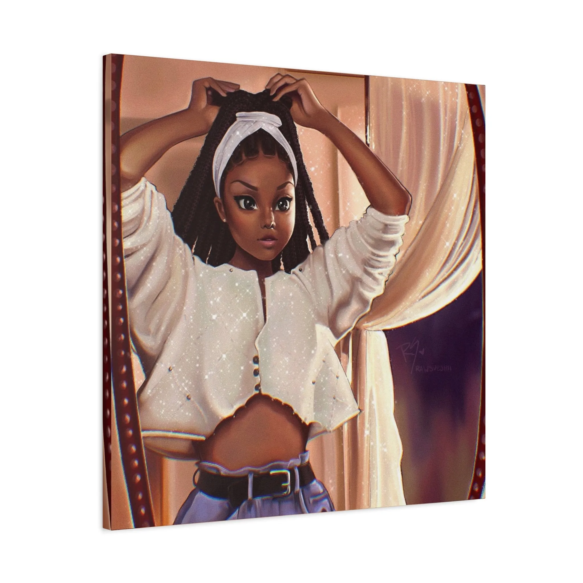 "Justice" Janet Jackson - Nostalgic 90s Matte Canvas, Stretched, 1.25"