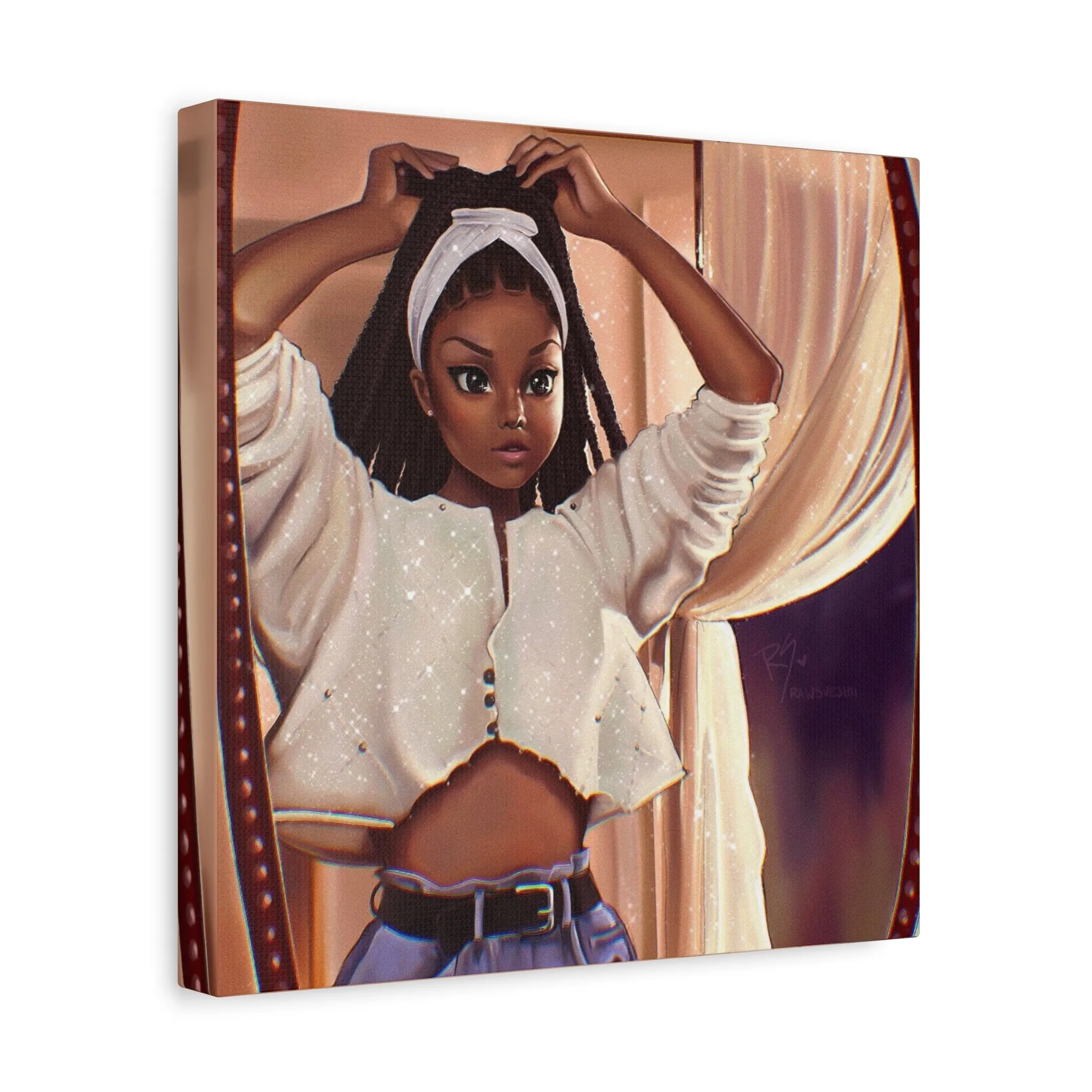 "Justice" Janet Jackson - Nostalgic 90s Matte Canvas, Stretched, 1.25"