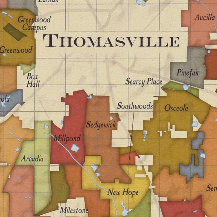 Red Hills Plantation Map