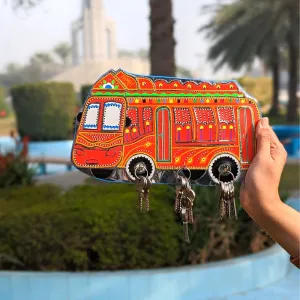 Red Truck art Inspired Key Holders