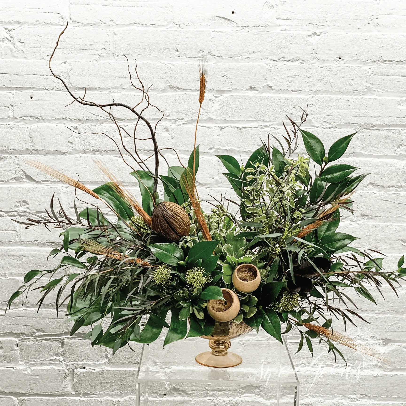 Renaissance, Dutch Master Inspired - Floral Arrangement (Greens)