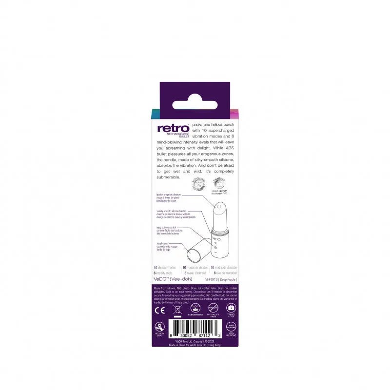 Retro Rechargeable Bullet - Purple