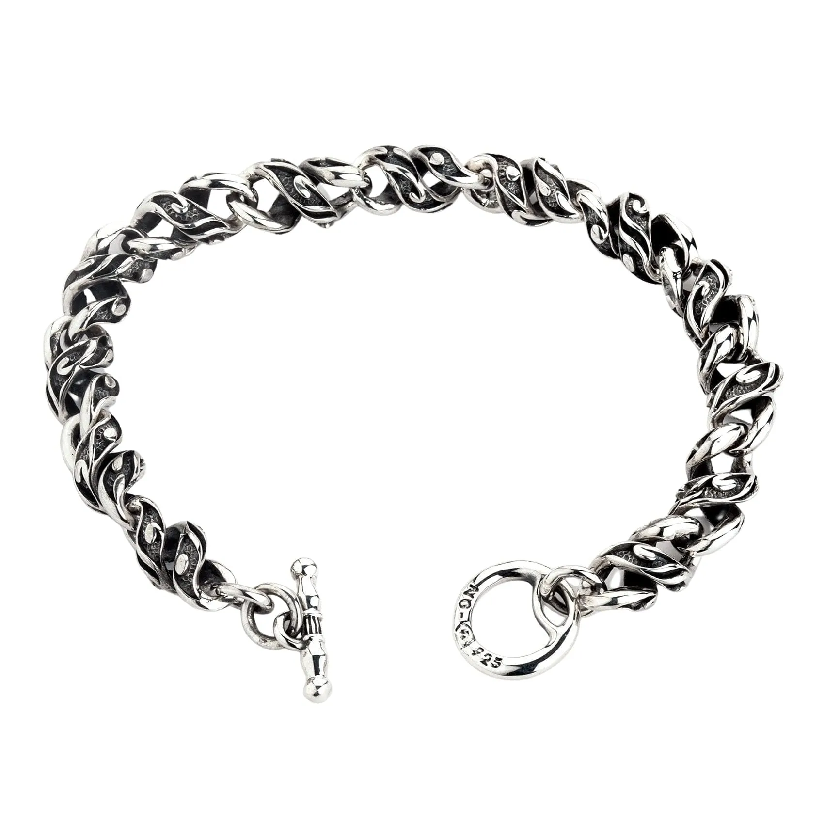 Rope Chain Sterling Silver Bracelet