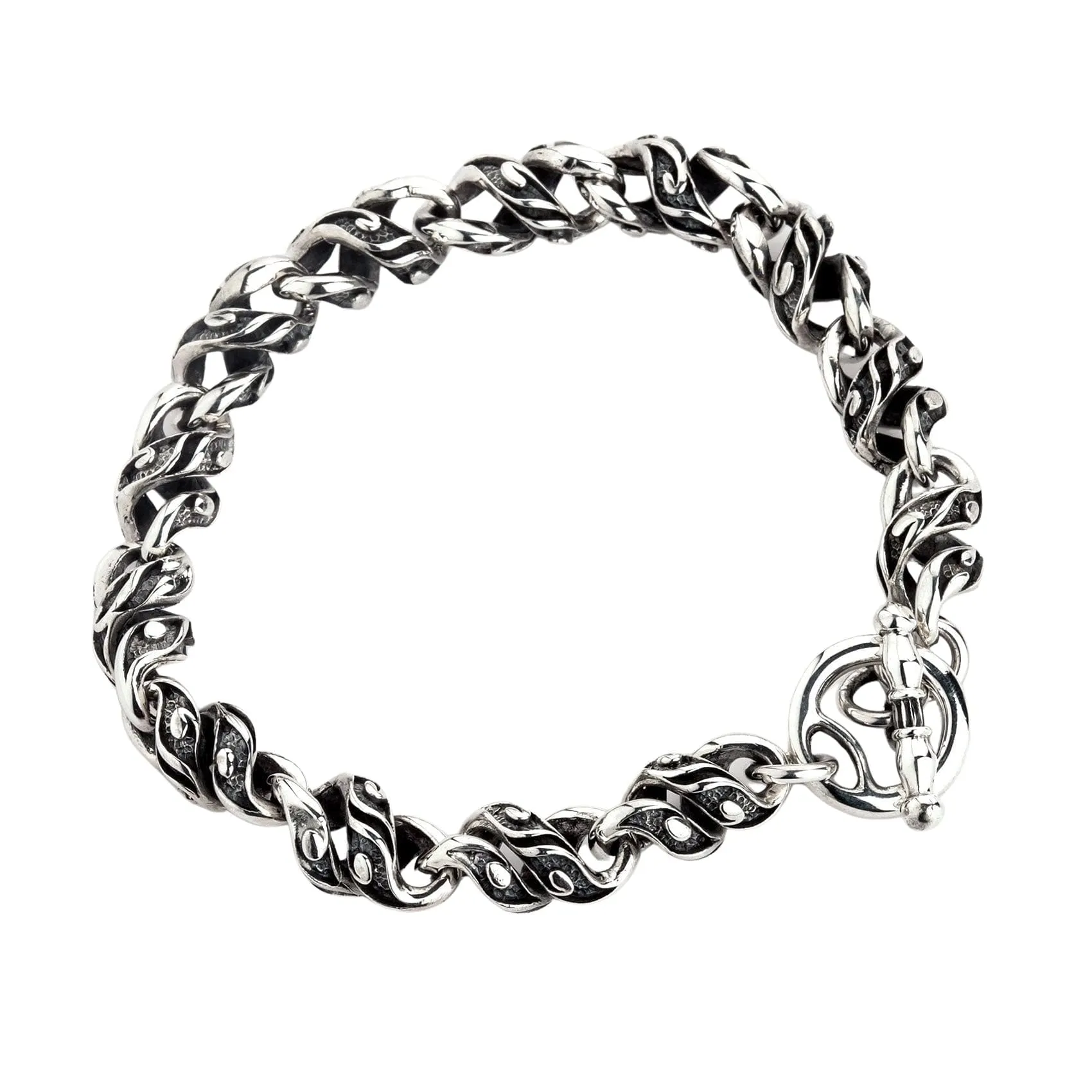 Rope Chain Sterling Silver Bracelet