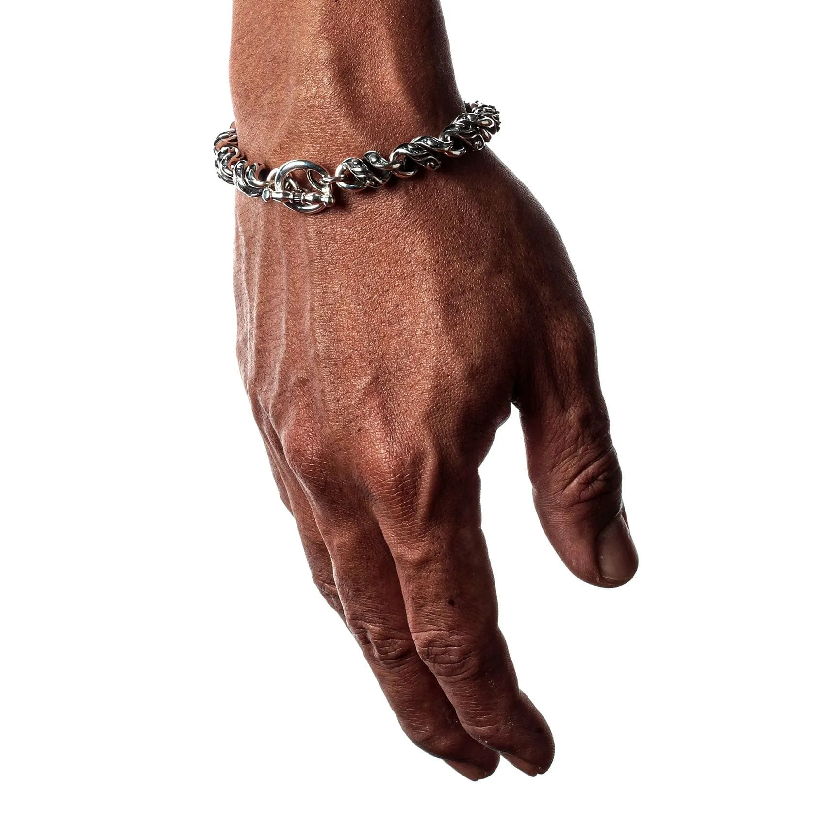 Rope Chain Sterling Silver Bracelet