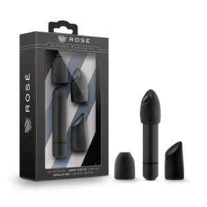 Rose - Euphoria Single Speed Bullet With Tips -  Black
