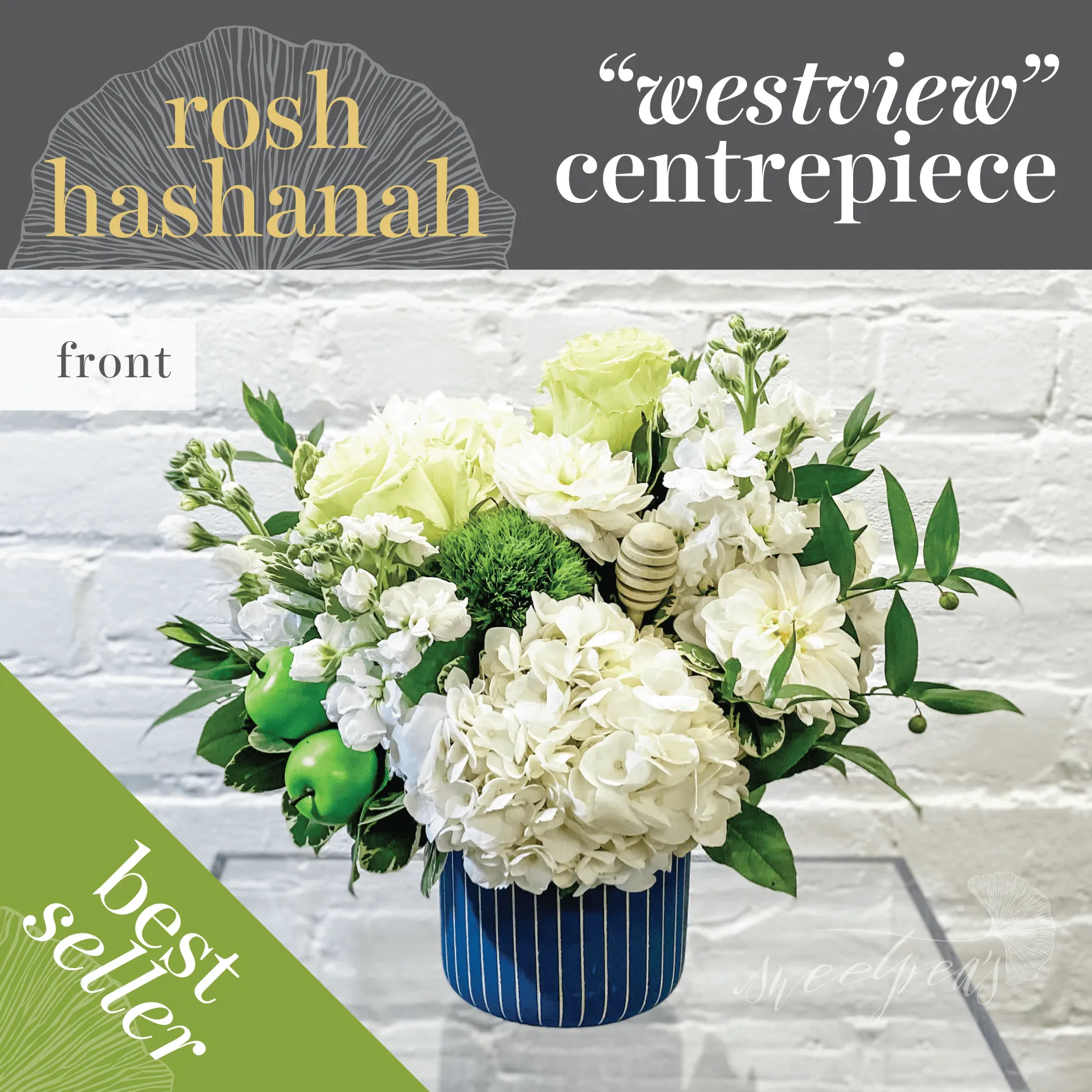 Rosh Hashanah Signature "Westview" Centrepiece - Floral Arrangement