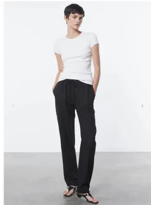 SCALLOP EDGE POINTELLE CAP SLEEVE