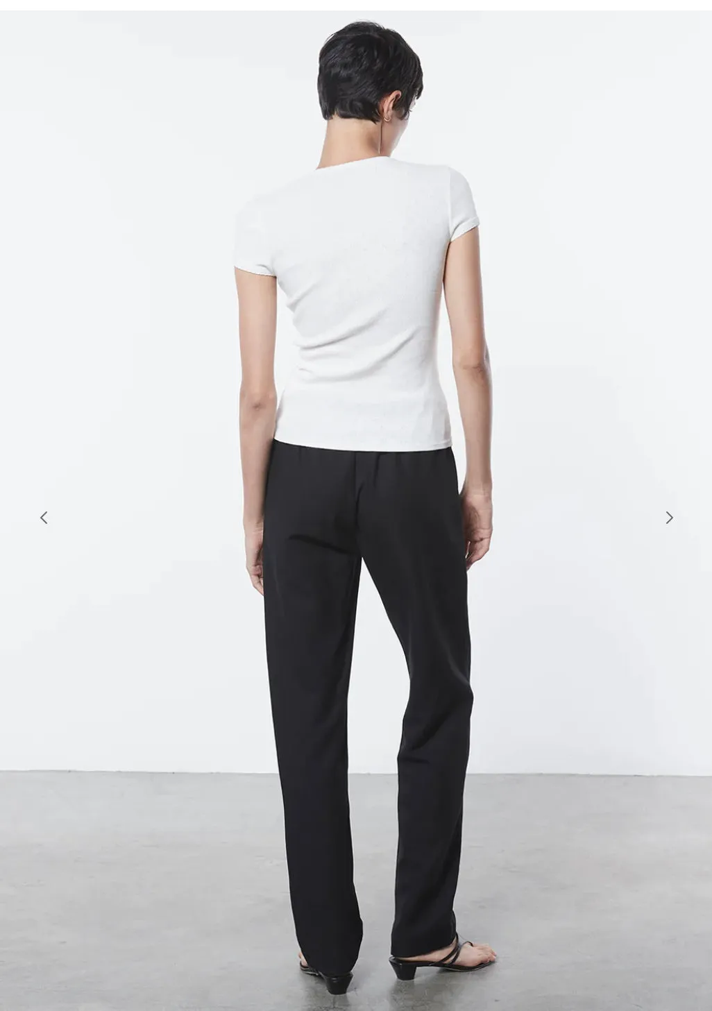 SCALLOP EDGE POINTELLE CAP SLEEVE