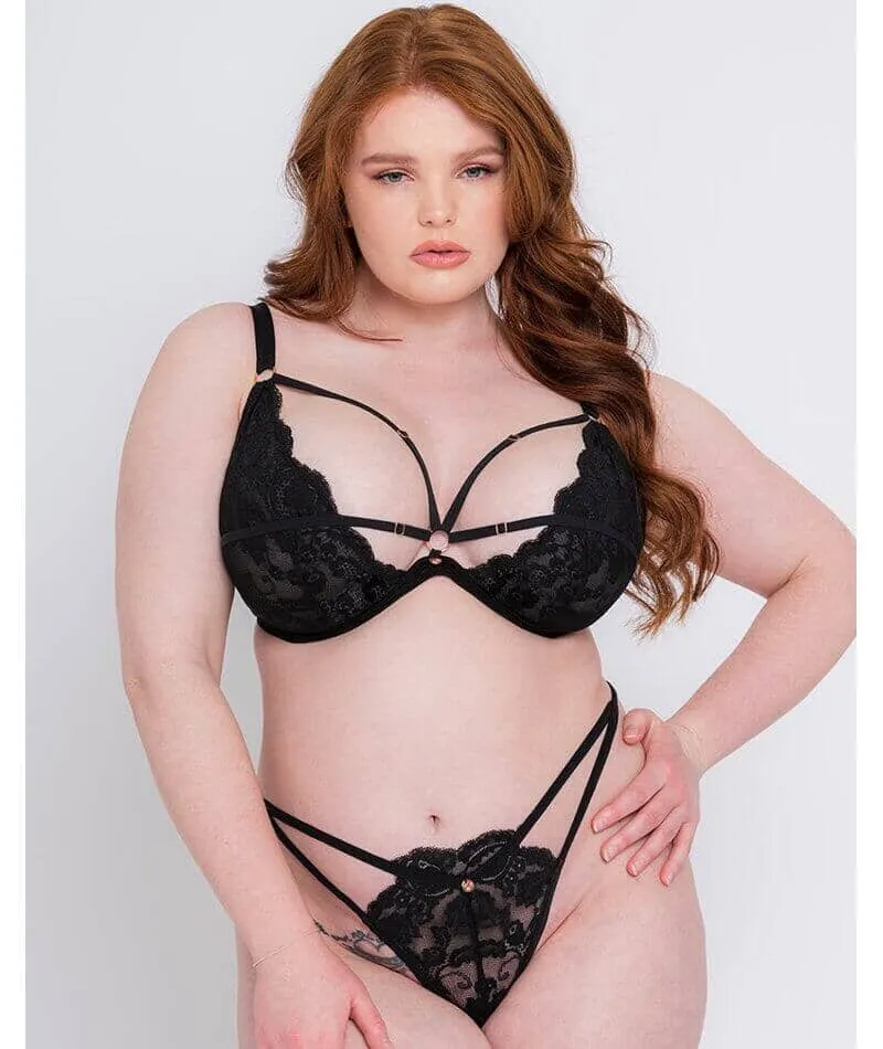 Scantilly Embrace Thong - Black