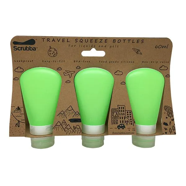 Scrubba Travel Squeeze Bottles 3pk